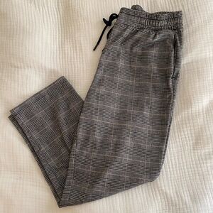 a new day Women’s Black and Gray Plaid Joggers